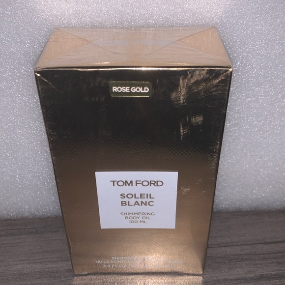 Tom Ford New/Sealed in Box Soleil Blanc Shimmering Body Oil Rose Gold - Picture 3 of 6